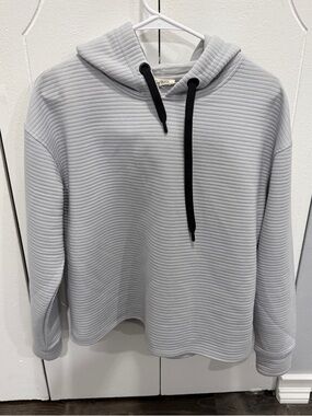 Workship Grey Boxy Hooded Sweatshirt
